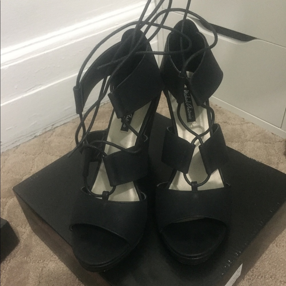 Lace up wedges - Picture 2 of 5